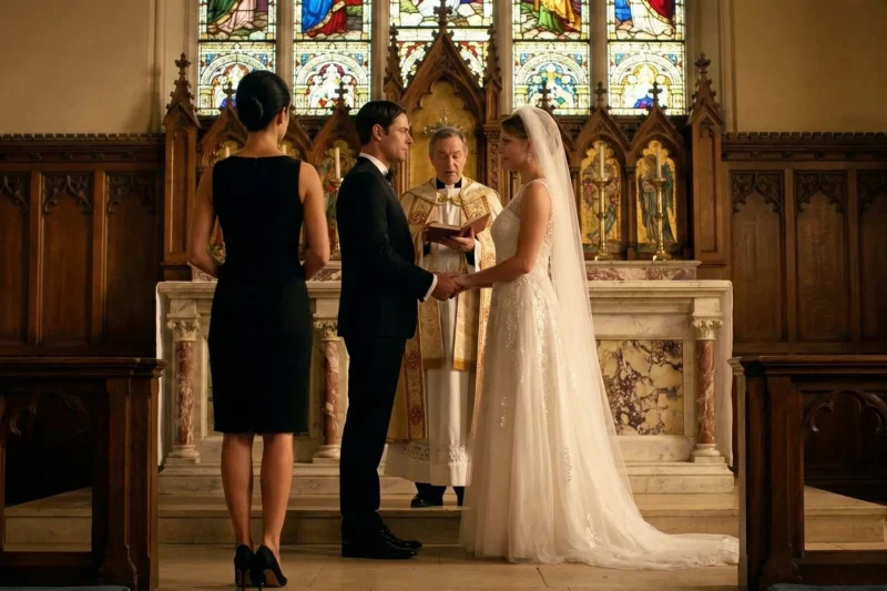 The Woman in an Intriguing Dress Walked Down the Aisle… She Wasn’t a Guest