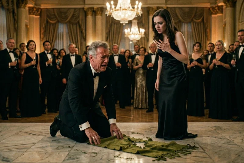 She Tried to Hide Her Poor Grandfather — One Scarf Exposed Her Biggest Lie